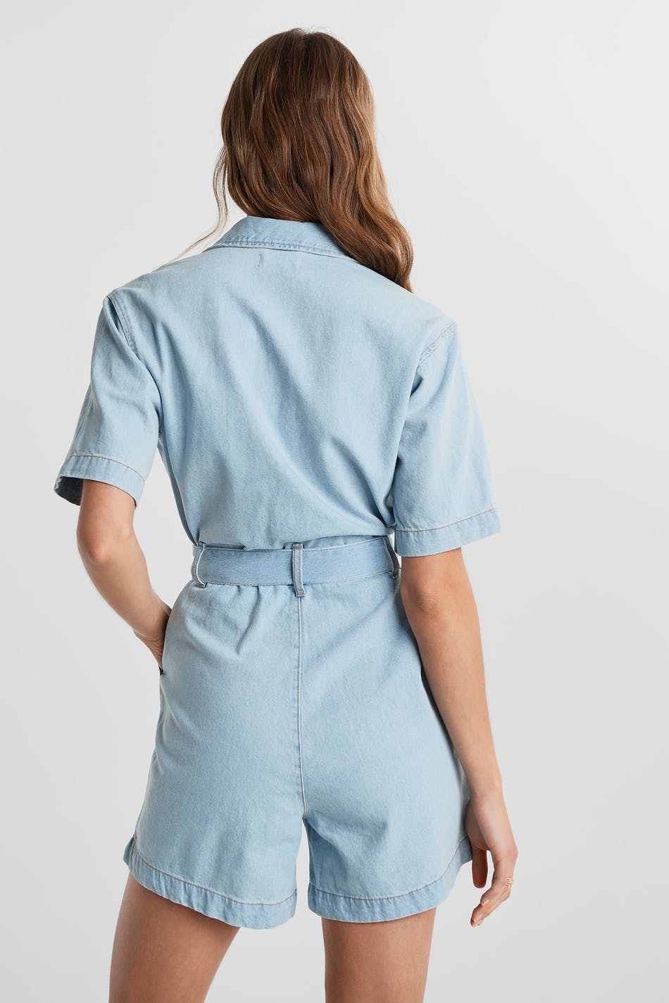 Denim romper