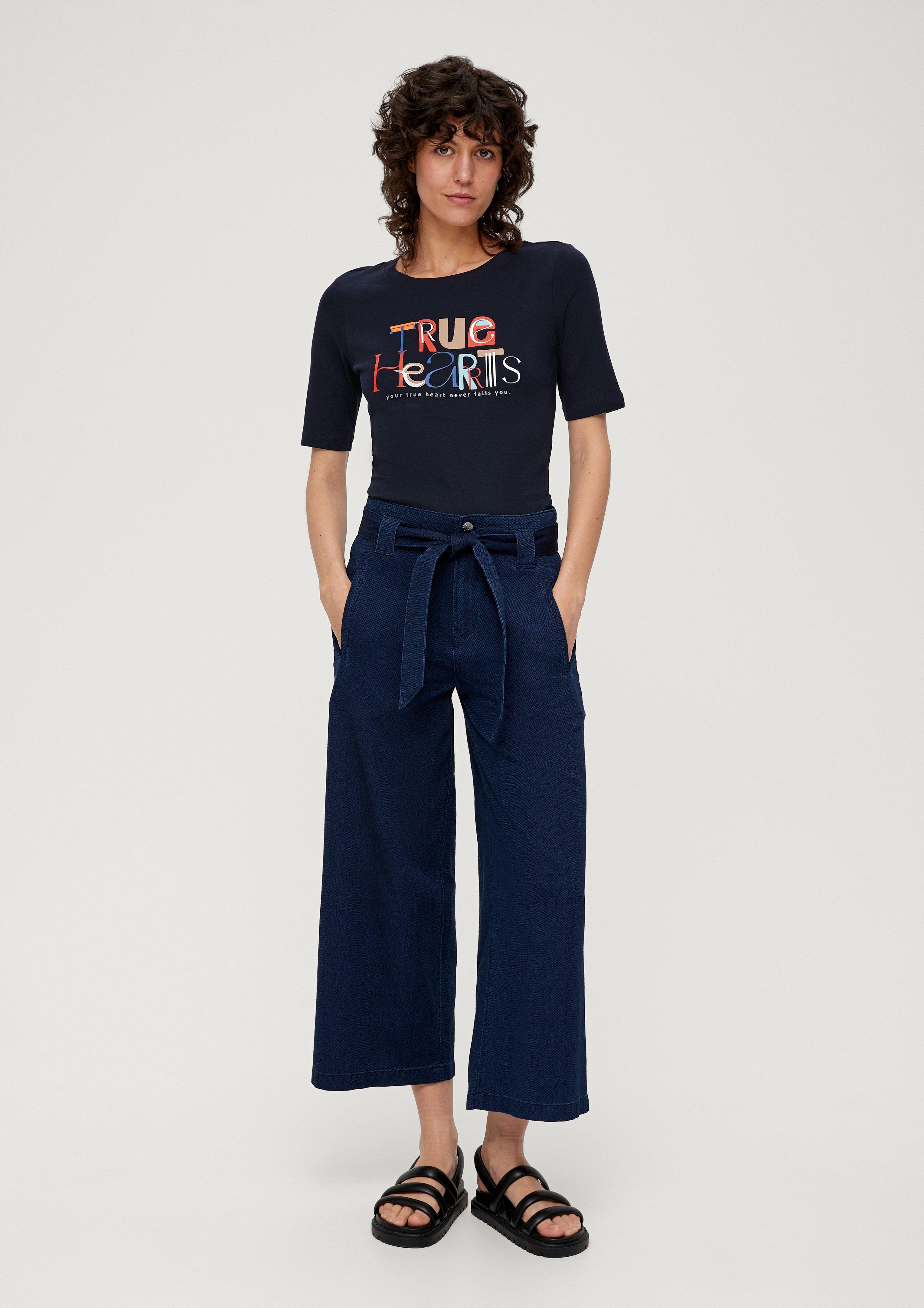 Baumwollshirt mit glänzendem Frontprint  2133065-59D0