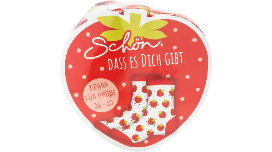 GRUSS & CO Zaubersocken »Erdbeere« mehrfarbig