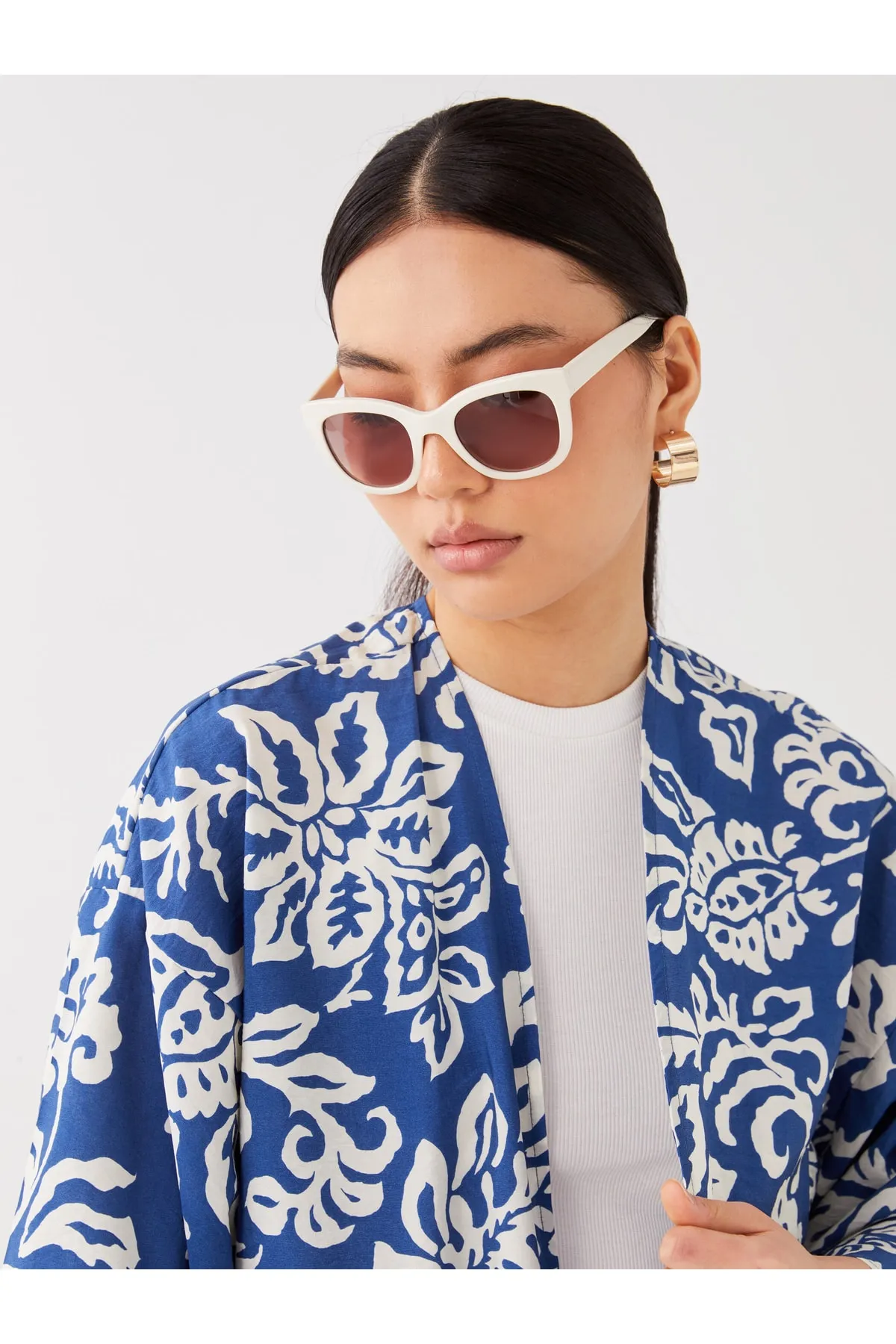 LC Waikiki  Kimono & Kaftan - Blau - Oversized