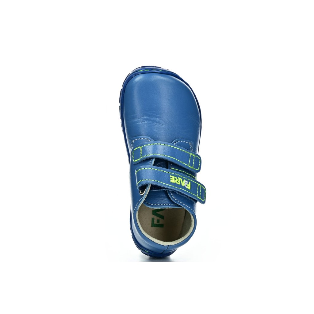 Fare B5413101 blaue Barfußschuhe mit gelber Steppung (bare)