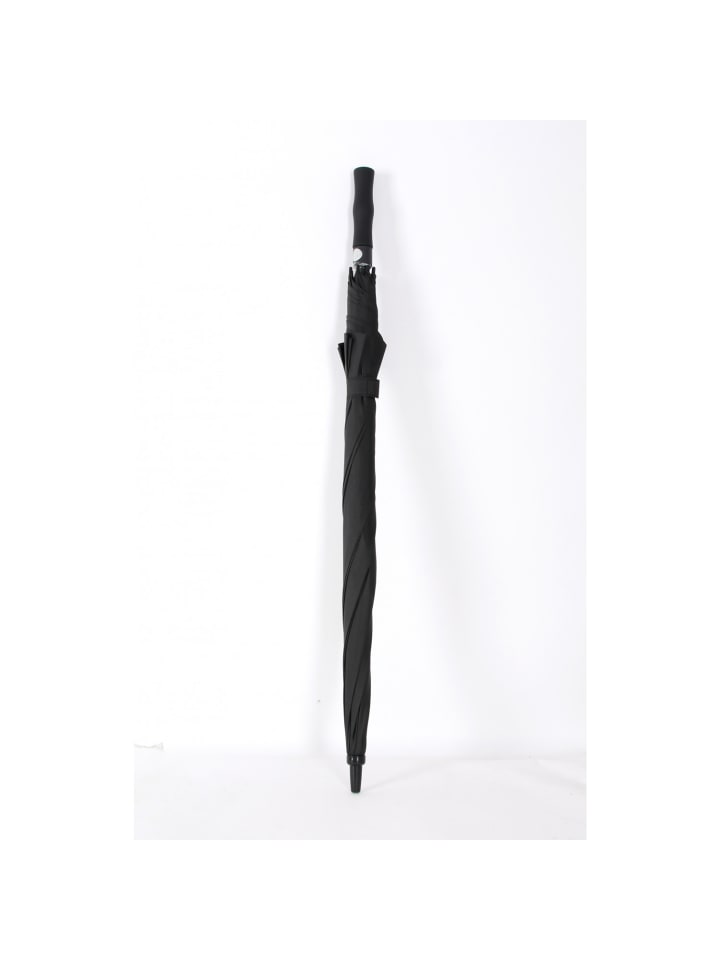 COFI 1453 Fiberglasstockschirm  ø130 cm Schwarz in Schwarz günstig kaufen 130 cm