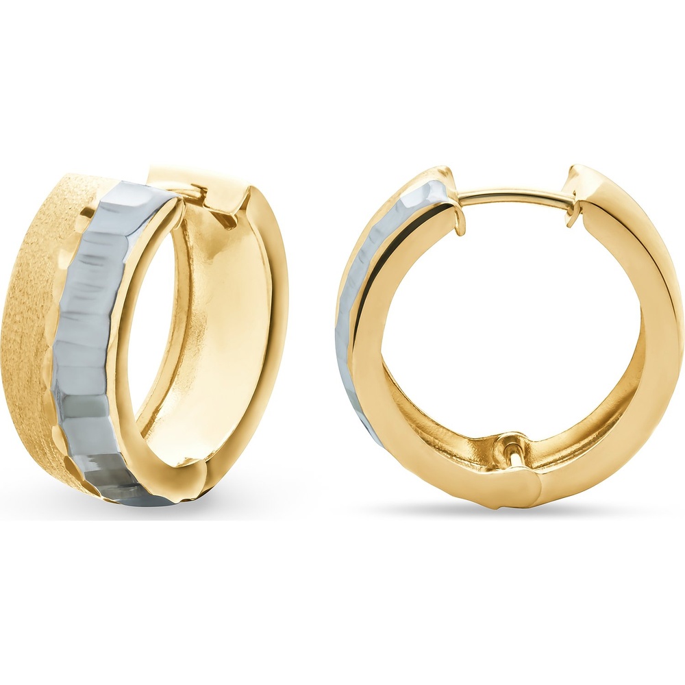 FAVS Créoles 375 Or jaune Boucles d'oreilles