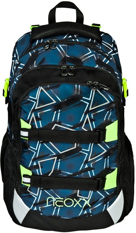 neoxx Schulrucksack Active, Flash yourself, aus recycelten PET-Flaschen