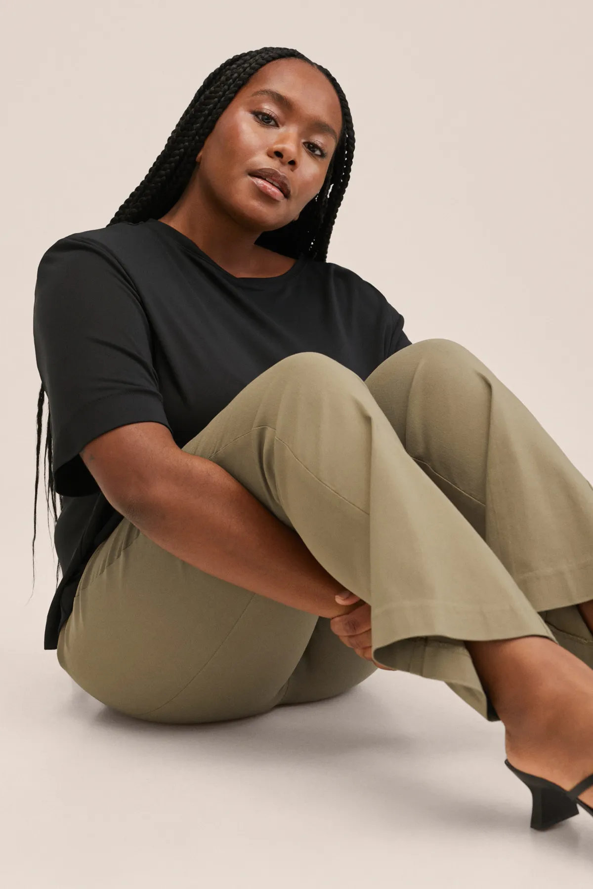 MANGO  27003267 Damen/Mädchen Khaki