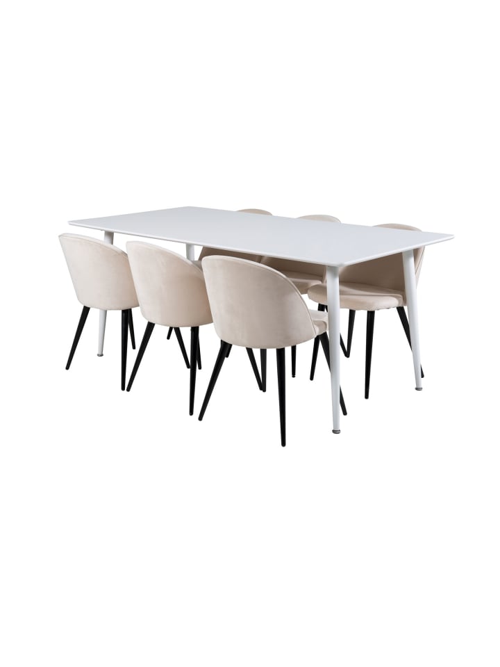 ebuy24 Essgruppe Polar 22 (7-teilig) Beige 90 x 180 cm günstig kaufen onesize