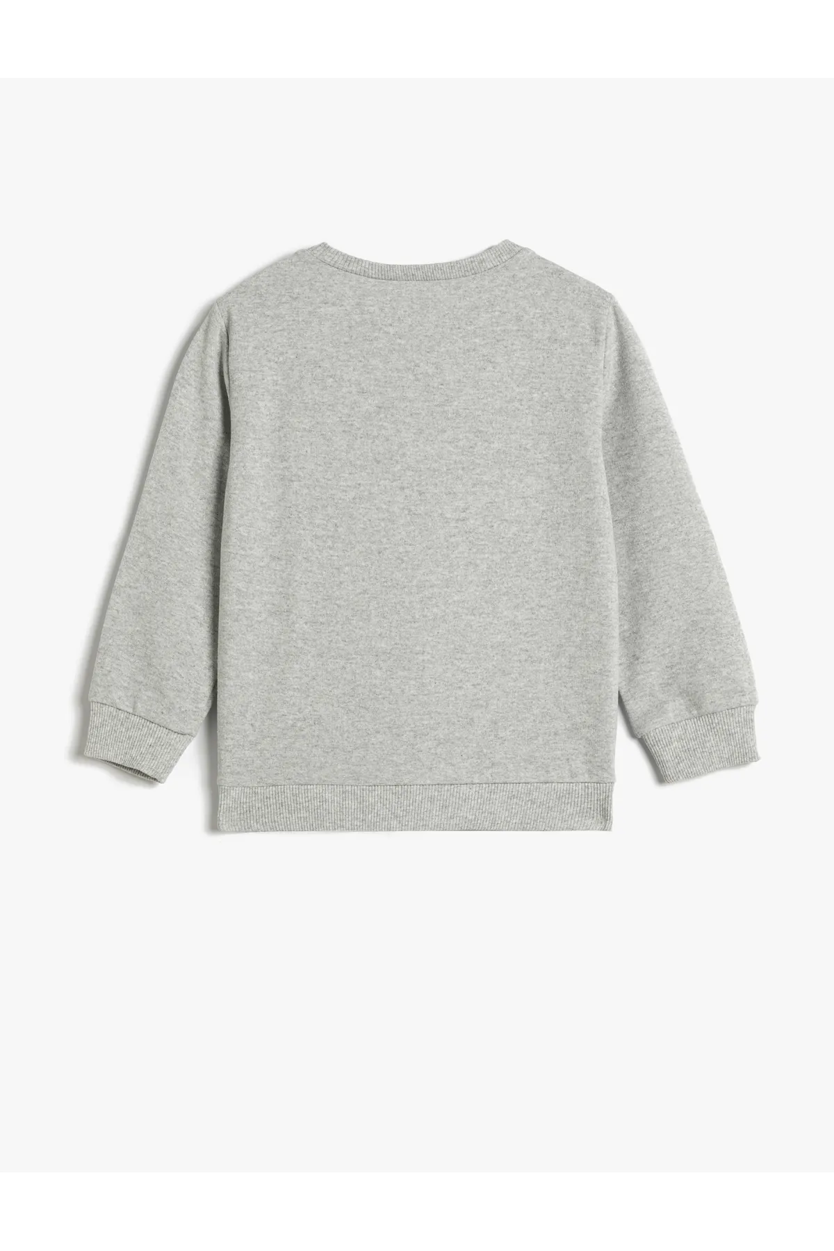 Koton  Sweatshirt für Jungen, Roségold, Rundhalsausschnitt, Tigermuster, Baumwolle, Grau