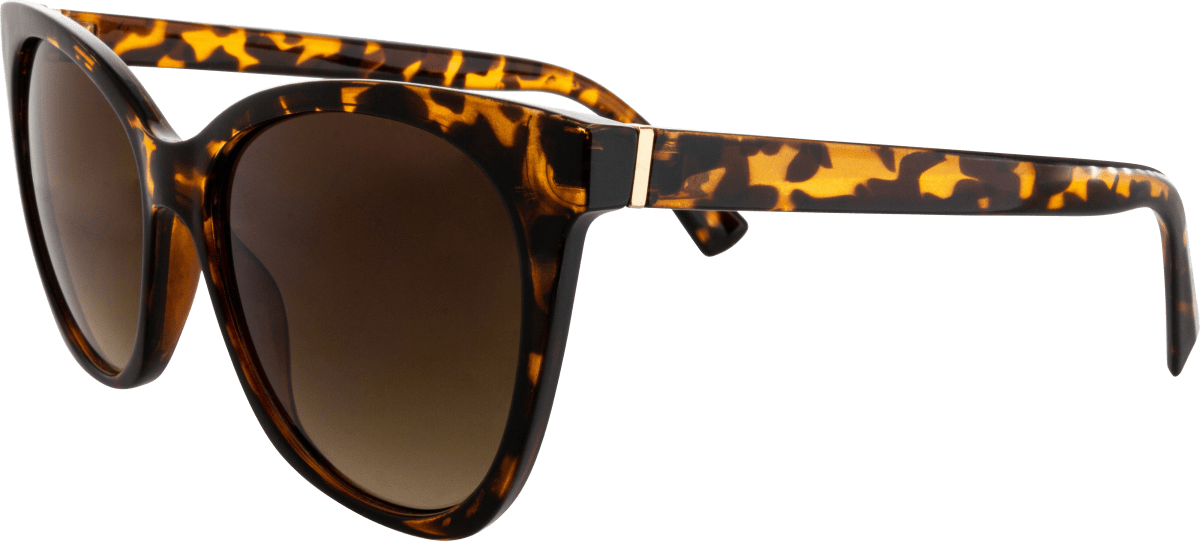 Sonnenbrille Erwachsene Cat-Eye Form mit Demi-Muster, 1 St