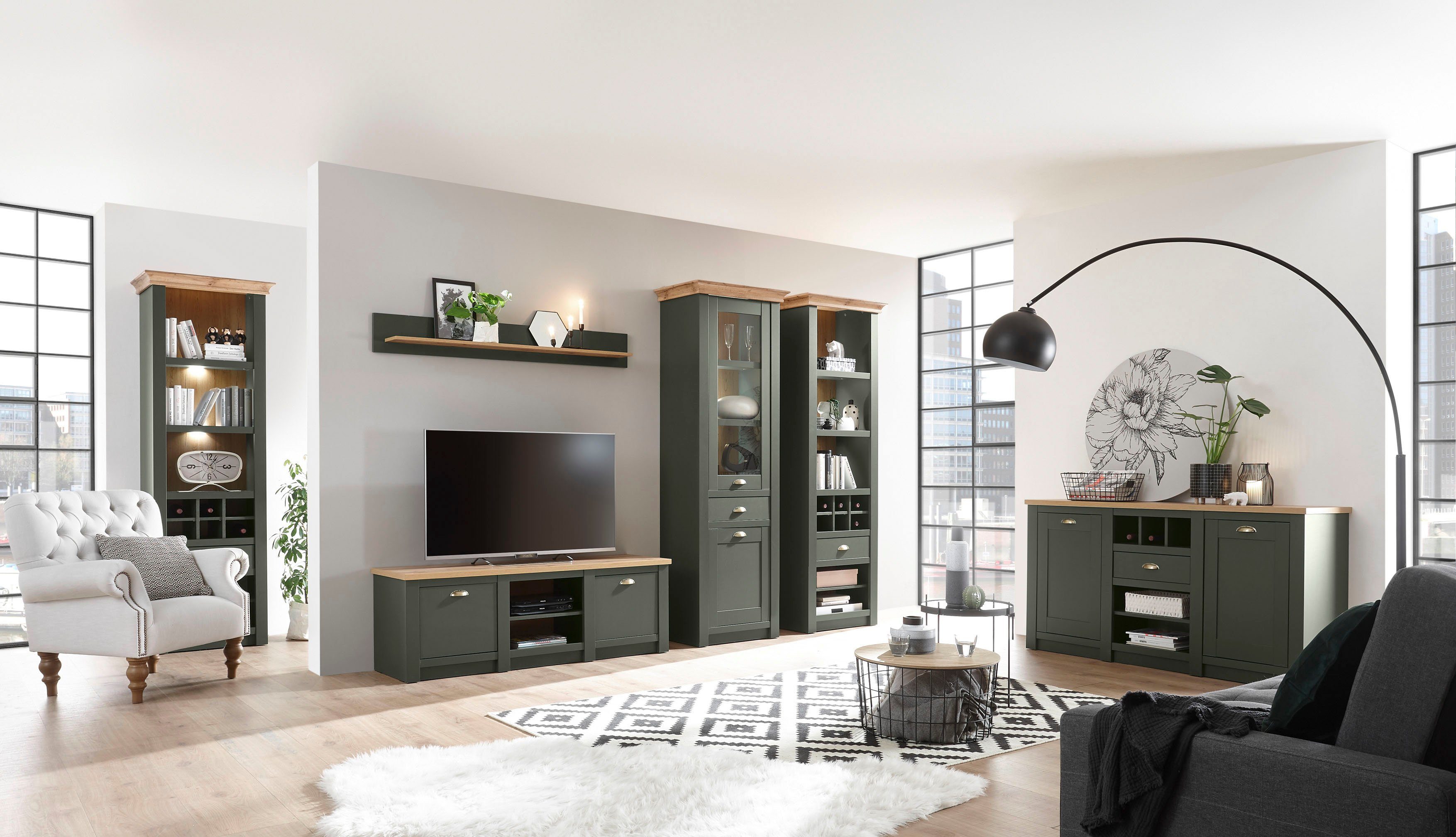 Home affaire Wohnwand Cambridge, (Set, 4-St), ohne Beleuchtung