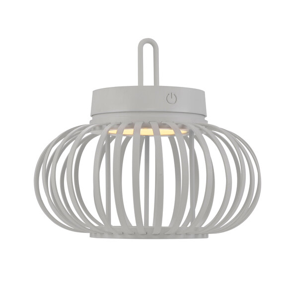 LED-Akku-Tisch- und Bodenleuchte Korga, weiß, ⌀ 25 cm