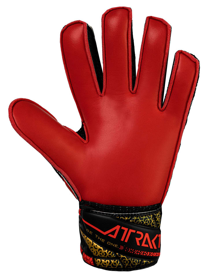 Reusch Torwarthandschuhe Attrakt Solid Junior in 7075 blck/gold/firy red günstig kaufen
