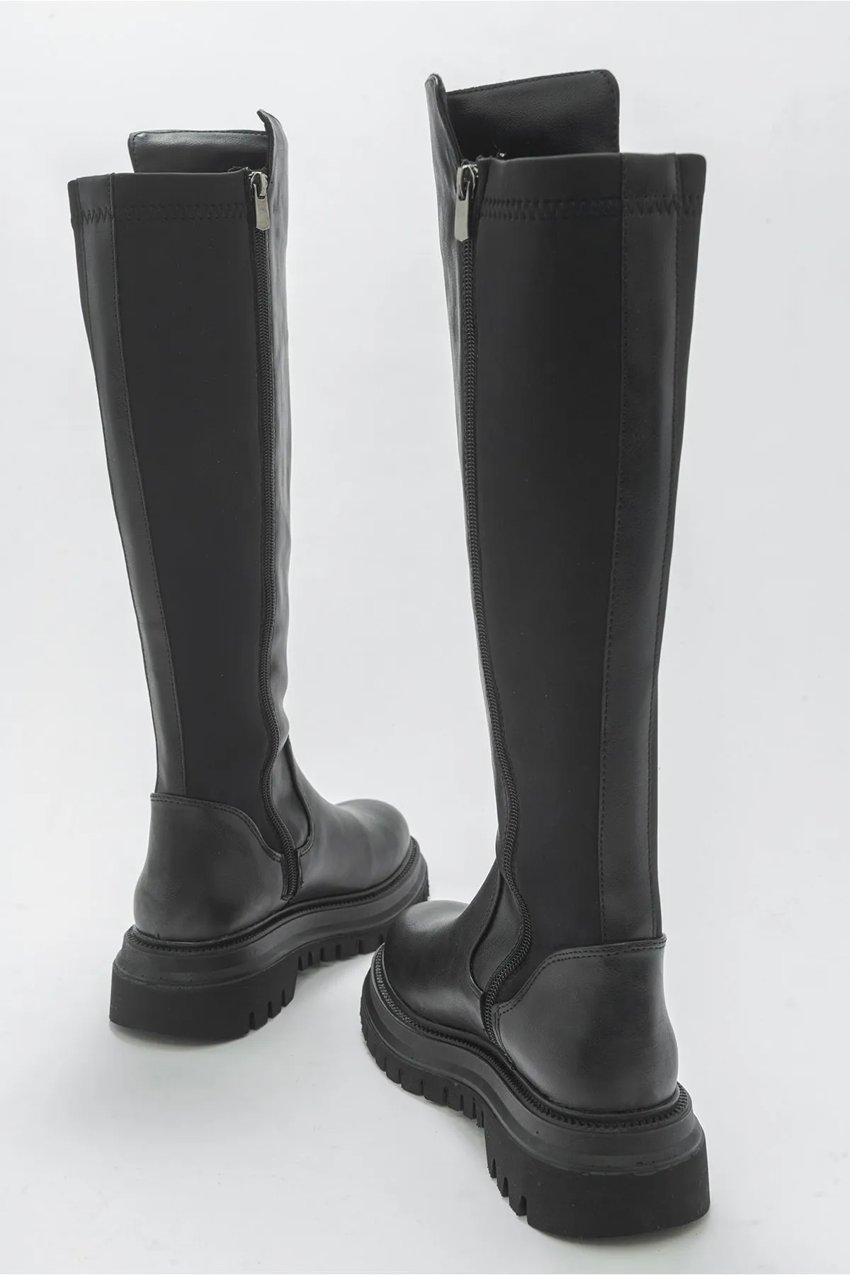 LuviShoes  Shadow Black Damenstiefel