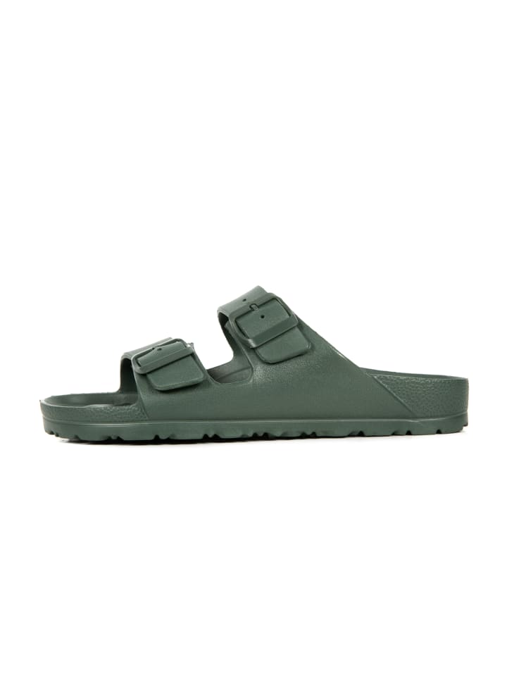 billowy Pantoletten  in khaki günstig kaufen