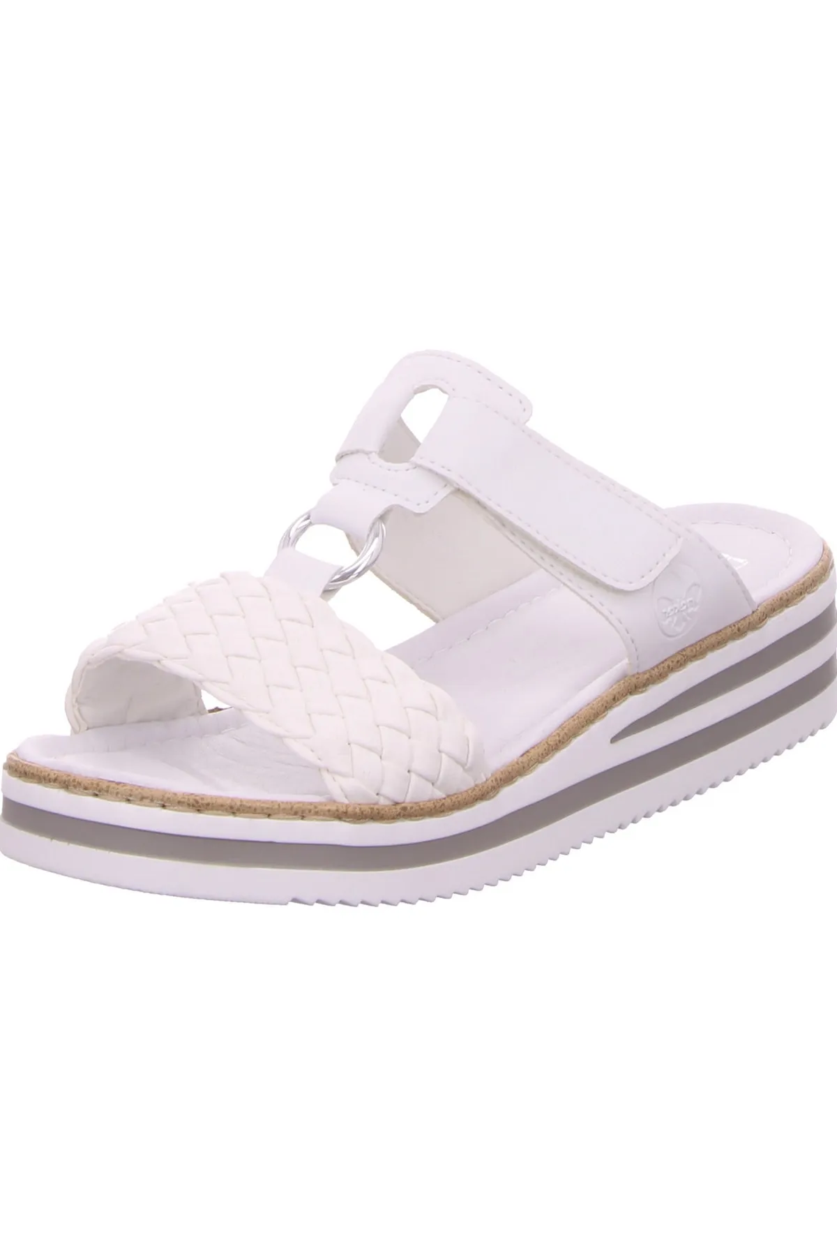 Rieker  Sandalette - Weiß - Flacher Absatz