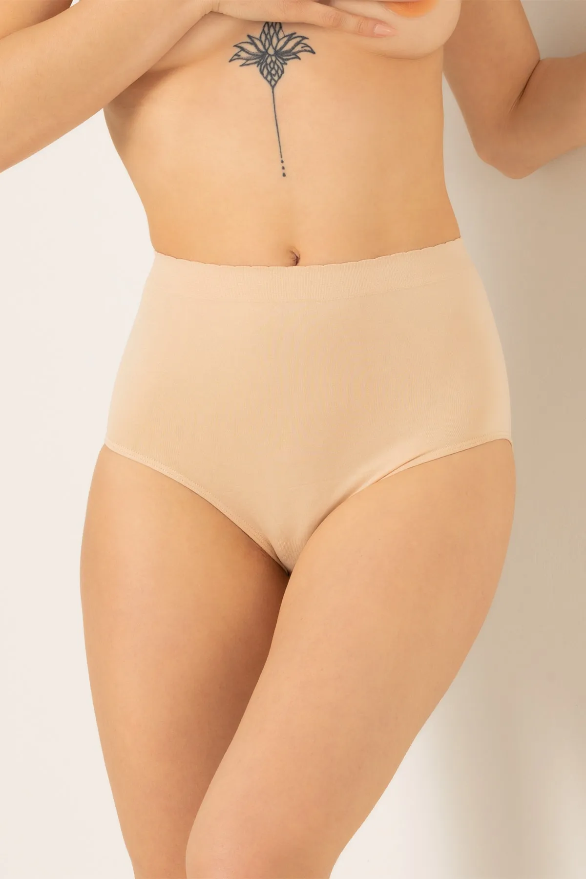 Doremi  Nahtloser, nahtloser Slip für Damen mit hoher Taille