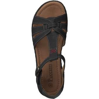 Puccetti Sandale in schwarz