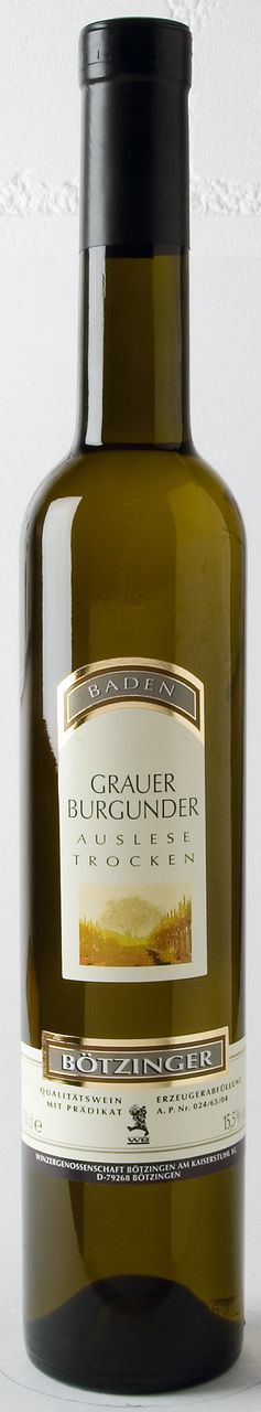 Winzergenossenschaft Bötzingen Der Bötzinger - Grauer Burgunder Auslese trocken - 6er Karton