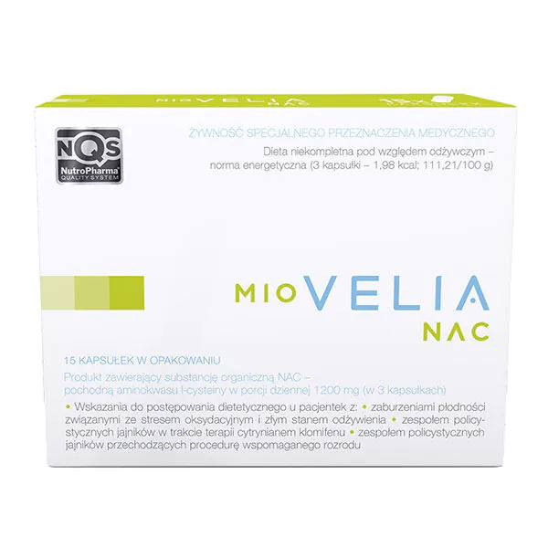 Miovelia Nac, preparatas, palaikantis moterų vaisingumą, kapsulės
