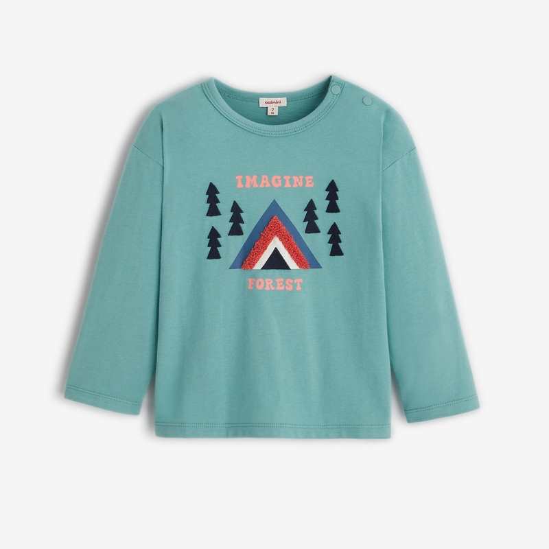 T-shirt bébé garçon montagne vert Catimini