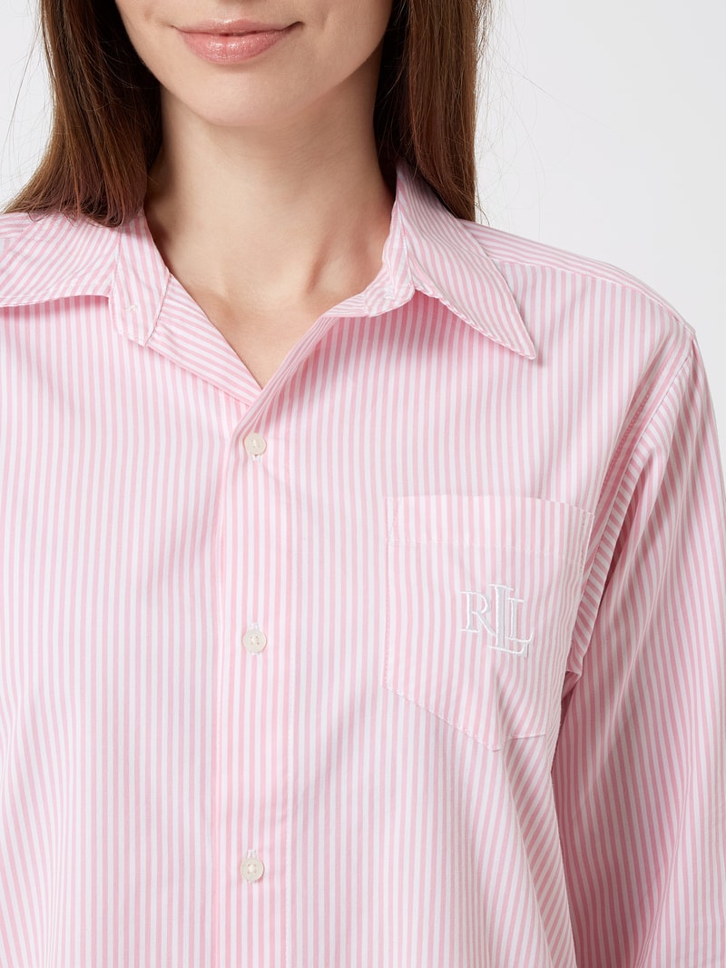 Nachthemd mit Streifenmuster in rosa