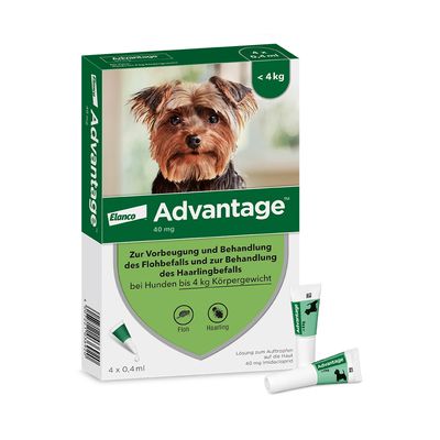 Advantage® 40 für Hunde, bis 4 kg