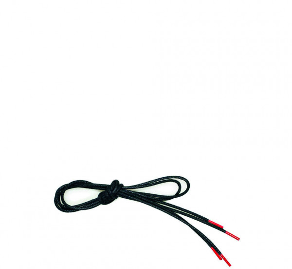 THINK! Schuhband mit roten Enden - Schwarz