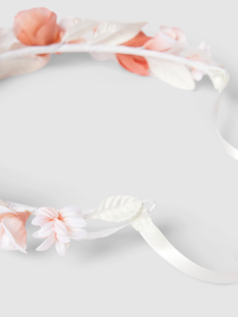Rundkranz mit Zierbesatz in offwhite