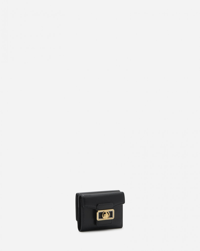 Porte feuille Petit CONTINENTAL PENCIL en cuir brillant