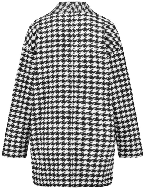 Offener Strickmantel mit Wollanteil