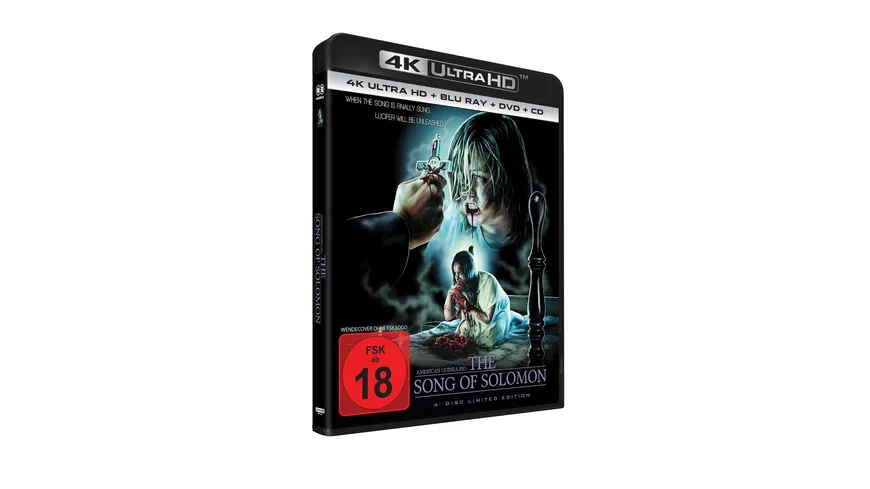 American Guinea Pig: THE SONG OF SOLOMON – 4-Disc UHD-Box (UHD + BD + DVD + Soundtrack CD) UNCUT - Cover A - Limited Edition