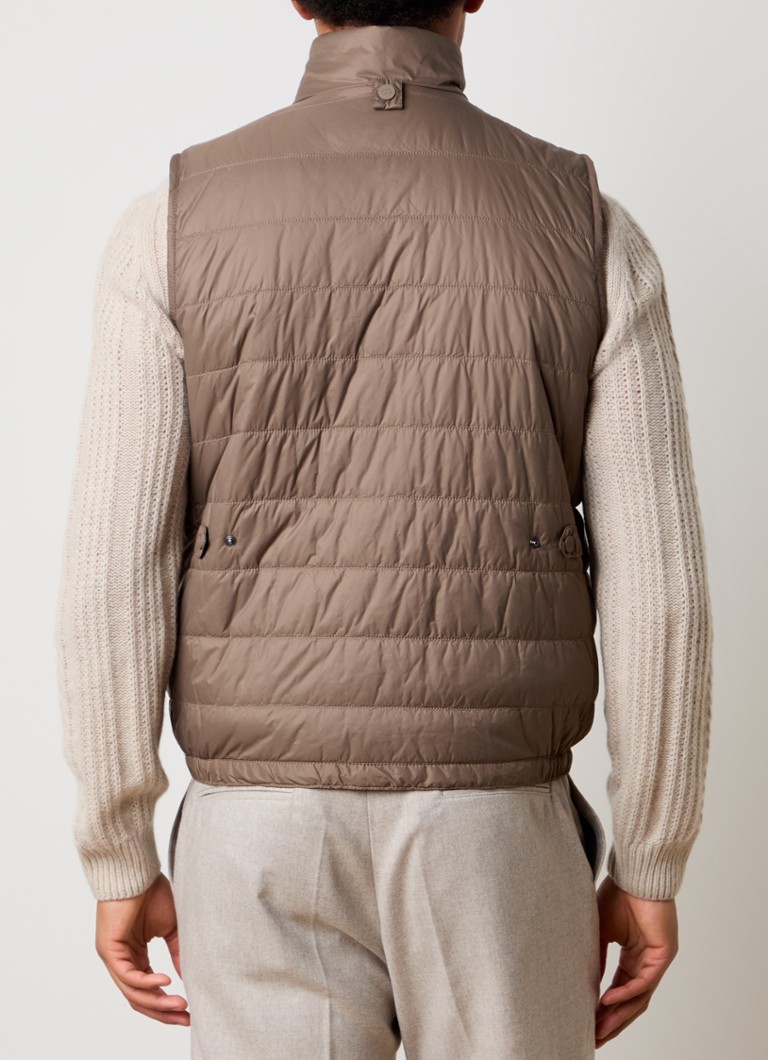 Oscar Jacobson Padded bodywarmer with zipper pockets