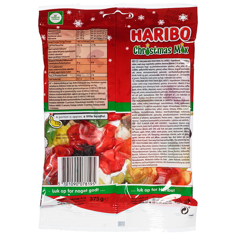 Haribo Christmas mix 375 g Haribo