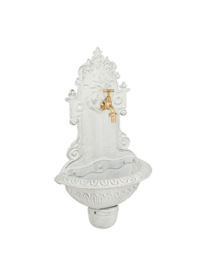 relaxdays Wandbrunnen in Weiß - (B)35 x (H)61 x (T)18 cm günstig kaufen onesize
