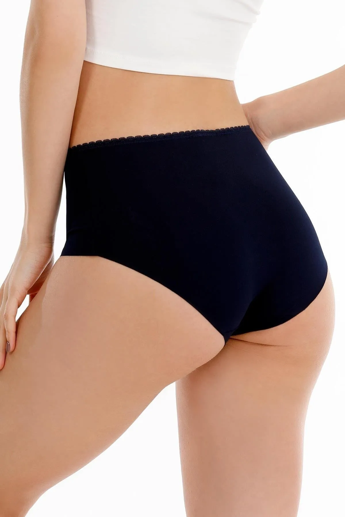 Sensu  Lasergeschnittenes 3-teiliges Höschenset mit Spitze und detaillierter Spitze für Damen – Kts3102