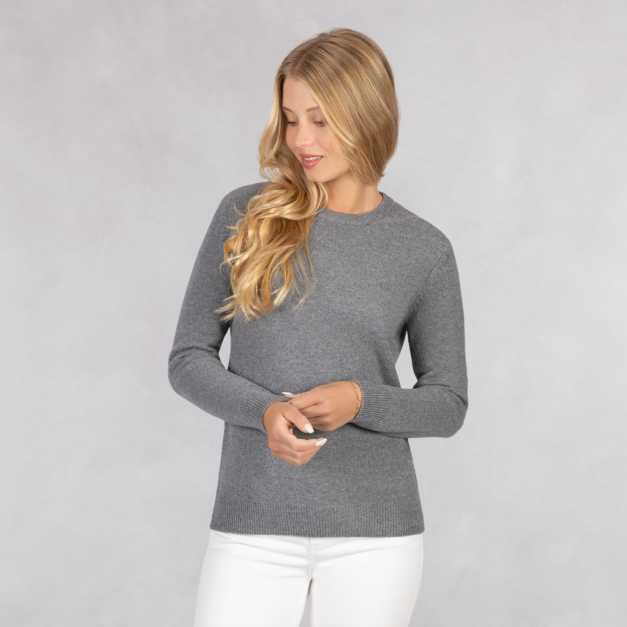 Wollpullover Rundhals Damen