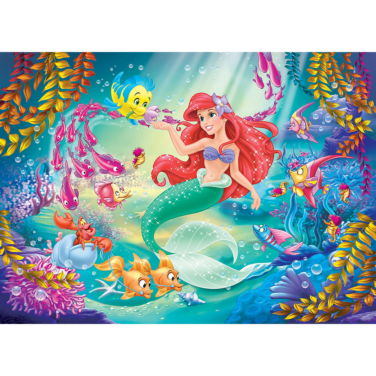 Puzzle Die Kleine Meerjungfrau, 108 Teile, Doppelseitiges Puzzle