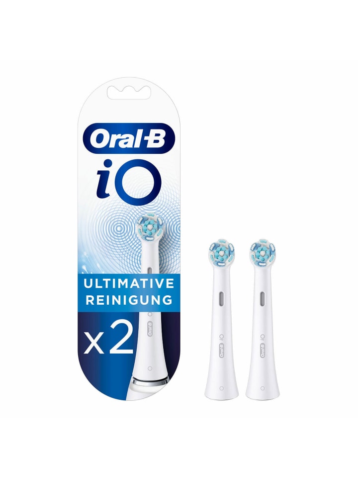 Oral-B 2 er-Set iO Ultimative Reinigung 2er Aufsteckbürsten weiß in Weiß günstig kaufen onesize