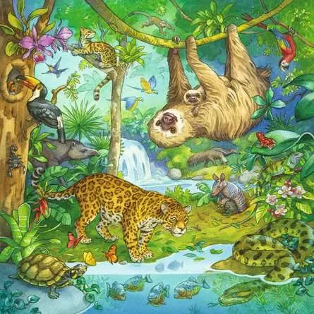 Kinderpuzzle ab 5 Jahren - Im Urwald - 49 Teile