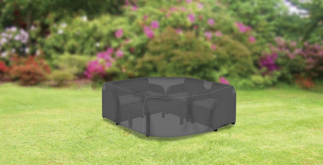 Tepro Universal Abdeckhaube - Loungegruppe groß, schwarz