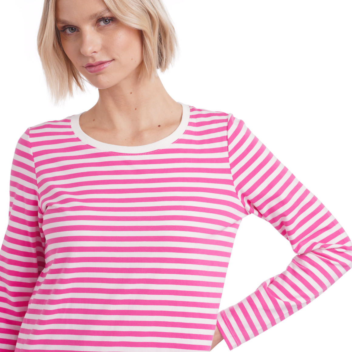 Damen Langarmshirt gestreift