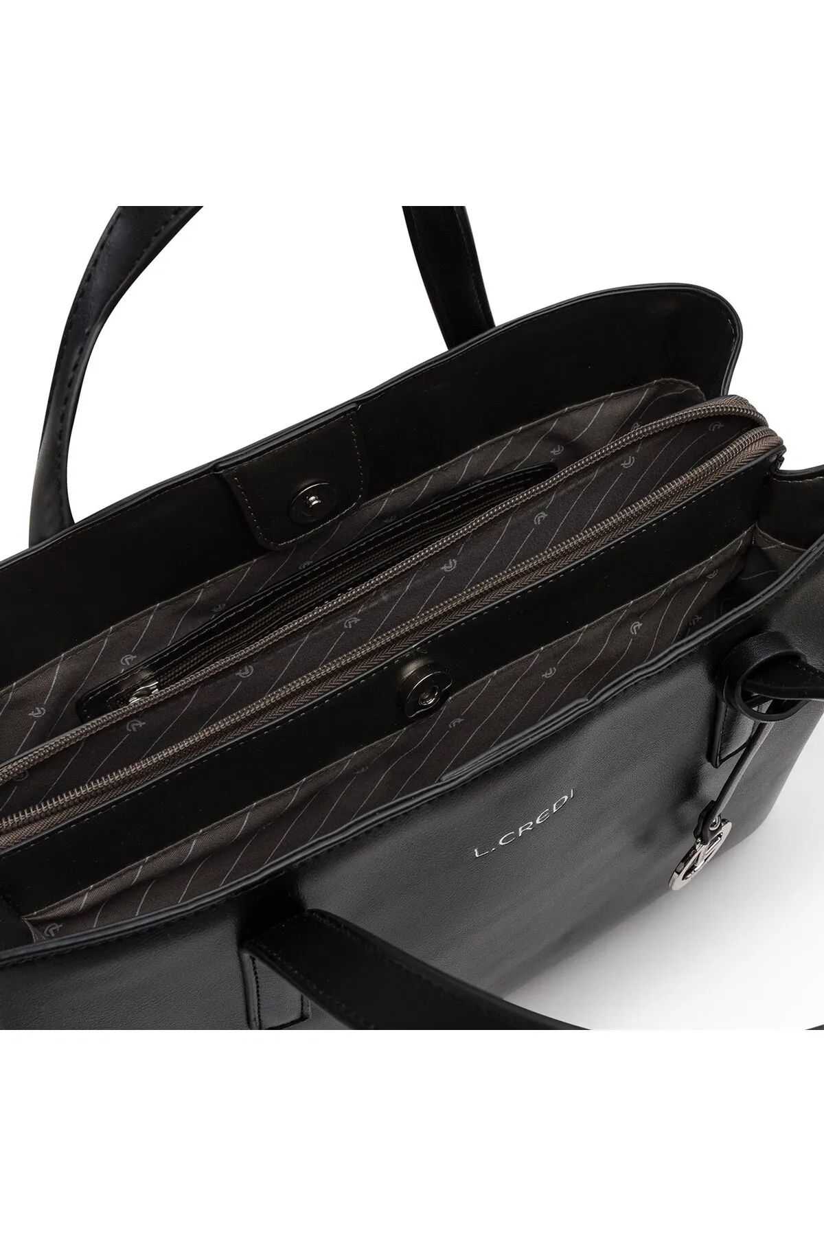 L.CREDI  Handtasche - Schwarz - Unifarben