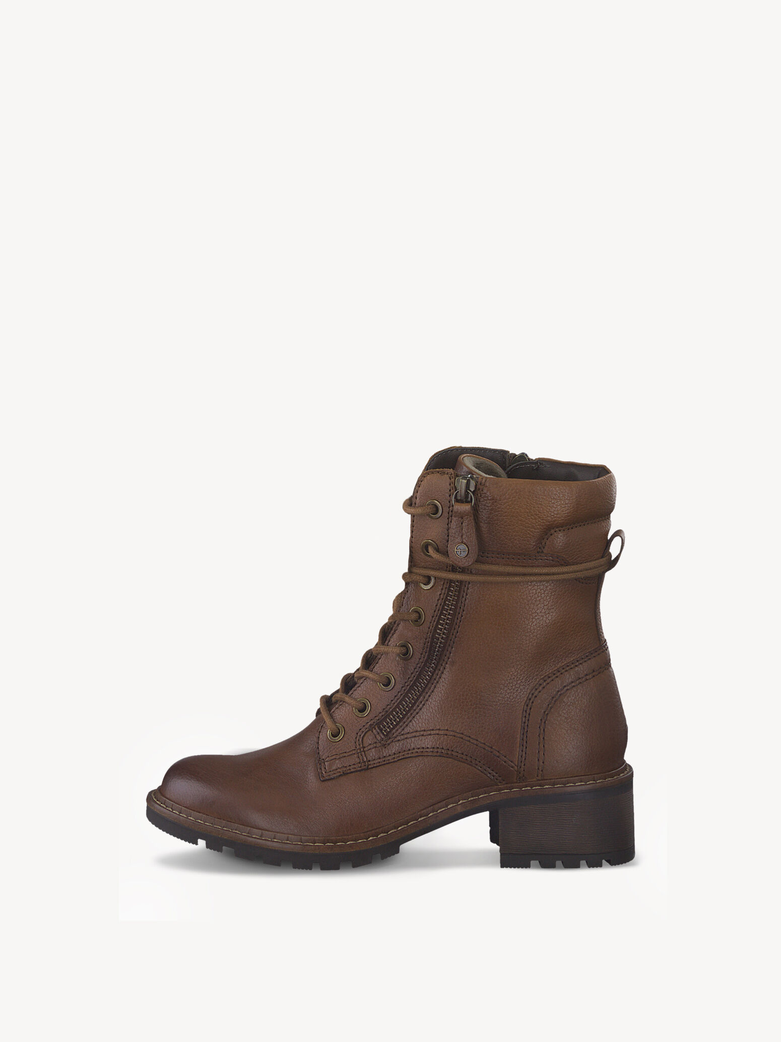Bottine en cuir - marron