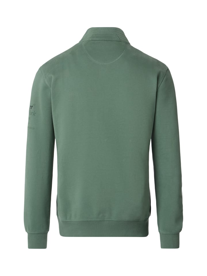 CASAMODA Sweatjacke in Grün günstig kaufen