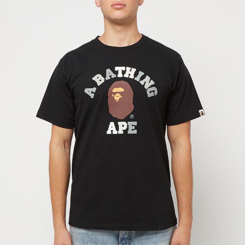A Bathing Ape Colors College Tee M black x black