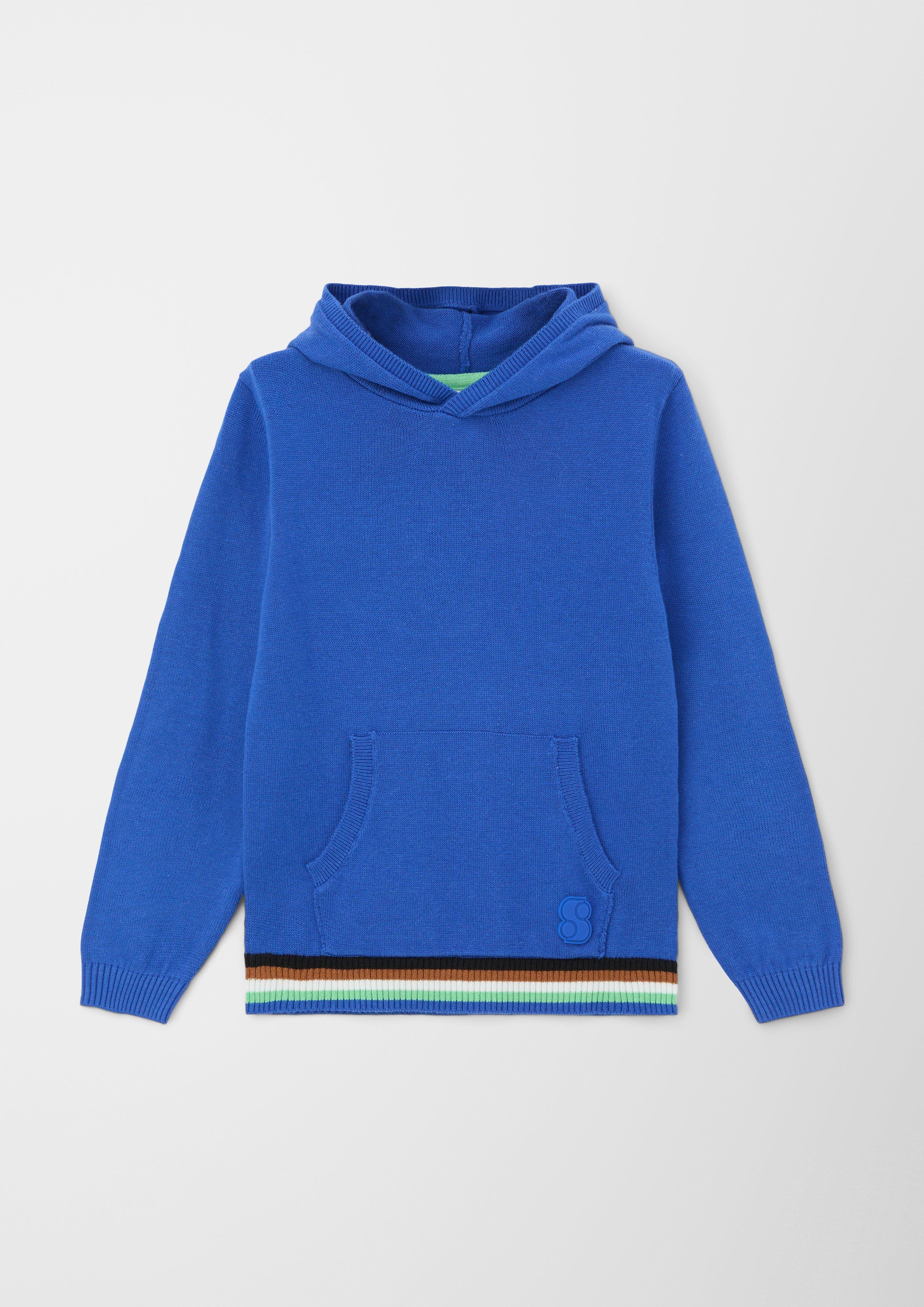 Kapuzenpullover mit Streifendetails  2123011-5588