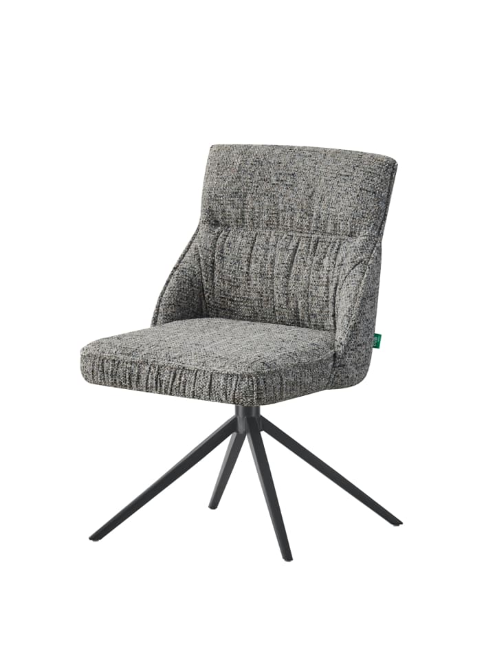 DUBI Möbel 2er-Set: Drehstuhl THOMAS-ZARA in Dunkelgrau - (B)49 x (H)84 x  (T)62 cm günstig kaufen onesize