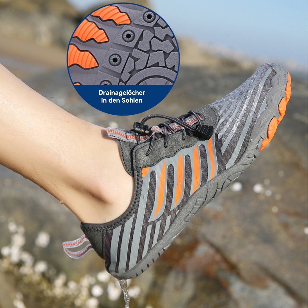 Hikeren Unisex Traillaufschuhe Wanderschuhe Sneaker Fitnessschuhe Zehenschuhe Barfußschuh Wasserdicht, rutschfest, verschleißfest