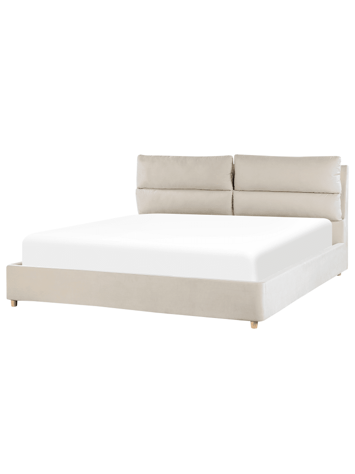 Beliani Doppelbett BATILLY in Beige - (W) 194 x (H) 105 x (L) 224 cm günstig kaufen onesize