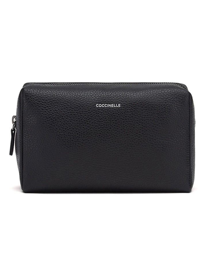 COCCINELLE Leder-Kosmetiktasche in Schwarz - (B)21 x (H)13 x (T)8 cm günstig kaufen onesize