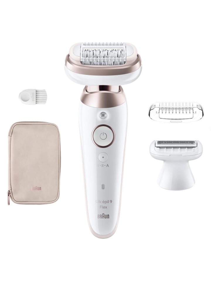 Braun Epilierer Silk-épil 9 Flex 9-030 3D in Weiß günstig kaufen onesize